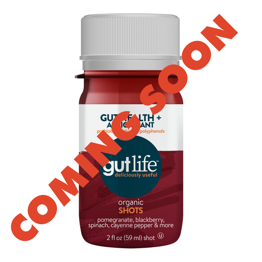 Organic Gut Health + Antioxidants Shot - Pomegranate, Blackberry, Spinach, Cayenne & more